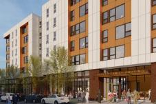 Rendering of 'Yesler Family Housing' residential building