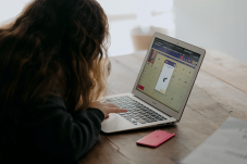 Girl on laptop