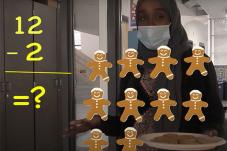 10 gingerbread men and math equation