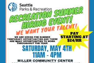 Seattle Parks and Recreation summer hiring event