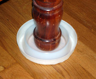 Bedbug traps similar to this were installed on beds throughout Denny Terrace.