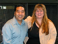 Kristine and her case manager, Roger Fujita.