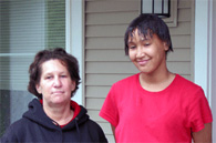 Cynthia Clouser (left) with her granddaughter Kerra Wilson