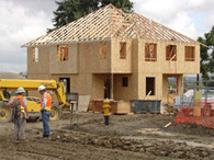 One of the first units emerges out of the ground at High Point.