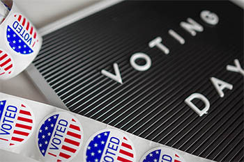 Voting Day sign